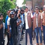 কিশোরগঞ্জে শিক্ষা প্রতিষ্ঠানে খেলার সামগ্রী ও দুস্থদের মাঝে সেলাই বিতরণ