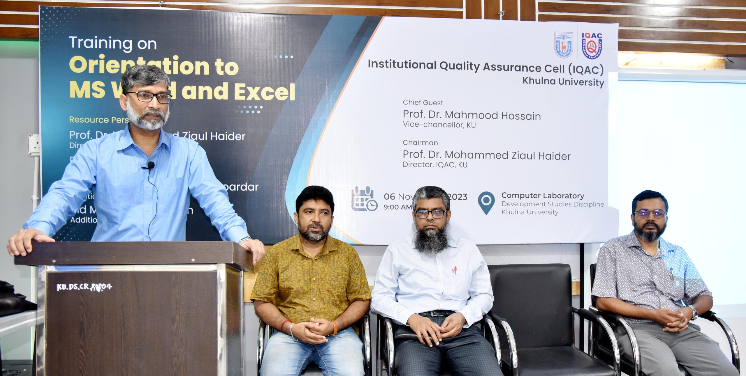 স্মার্ট বাংলাদেশ বিনির্মাণে কম্পিউটারে দক্ষতা অর্জনের বিকল্প নেইঃ উপাচার্য 7 Khulna University Photo scaled