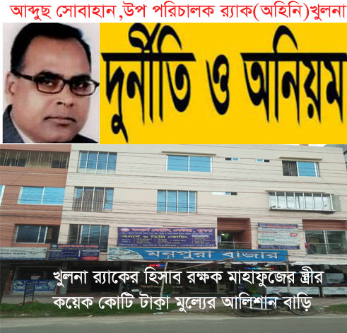 খুলনা পাউবোর এডি আব্দুস সোবাহান ও হিসাব রক্ষক মাহাফুজ যেন আলাদিনের চেরাগ 18 RAC K