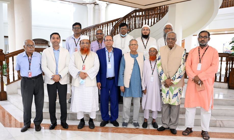 শীর্ষস্থানীয় নেতাদের সঙ্গে মতবিনিময় । ছবি পিআইডি