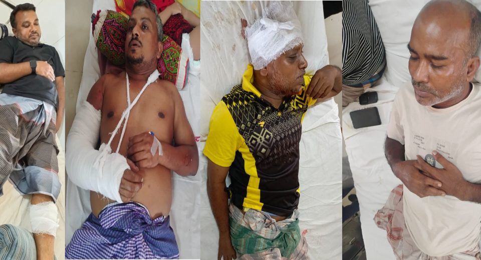 বরিশালে সমন্বয়ক পরিচয়ে চাঁদা দাবি, হামলায় আহত- ৪ 8 barisal pic n