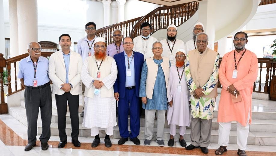 শীর্ষস্থানীয় নেতাদের সঙ্গে মতবিনিময় । ছবি পিআইডি