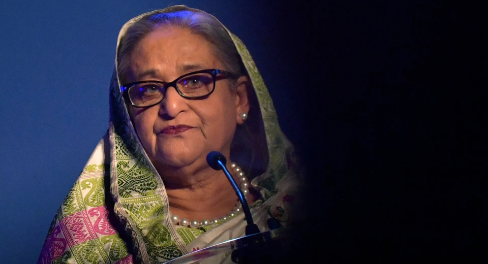 ক্ষমতাচ্যুত প্রধানমন্ত্রী শেখ হাসিনা।
